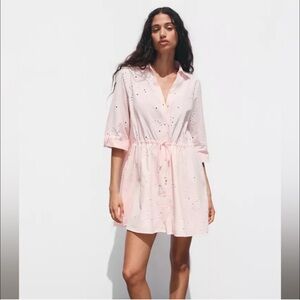 Zara Light Pink Floral dress
